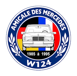  AMICALE DES MERCEDES W 124 logo 