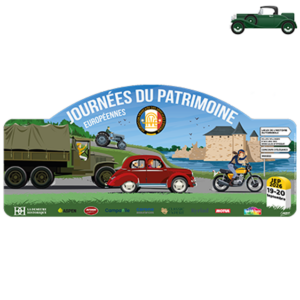 Plaque rallye JEP 2026 Voiture